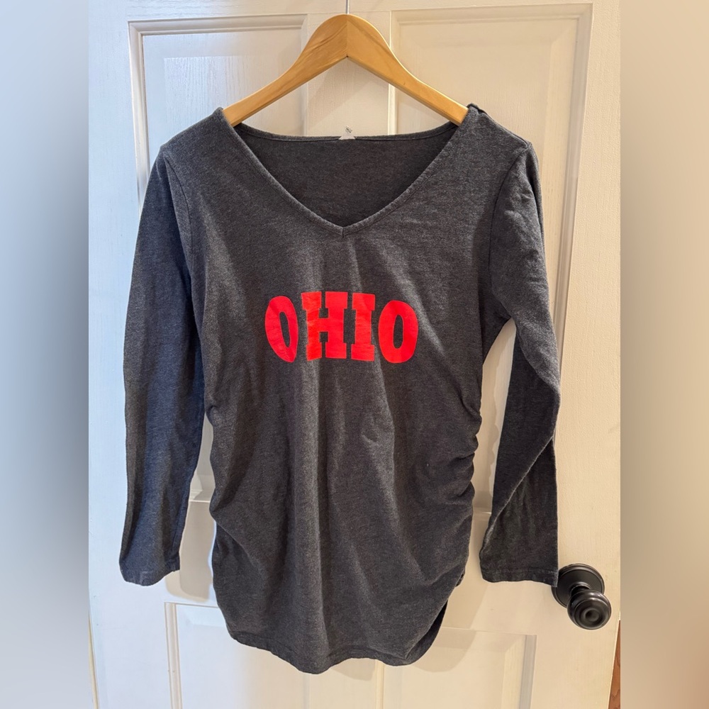 OHIO Maternity Shirt, Size Large